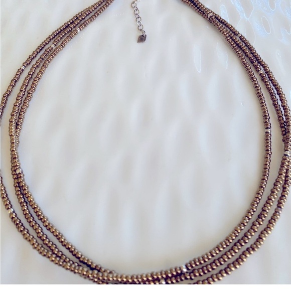 Silpada Triple-Strand Bronze Metallic
Necklace 18” long With 2” extender N1591 - Picture 6 of 7